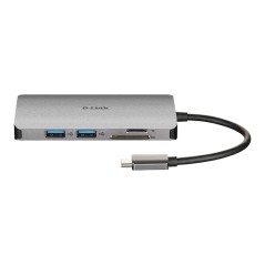 D-Link DUB-M810 station d'accueil Avec fil USB 3.2 Gen 1 (3.1 Gen 1) Type-C Aluminium