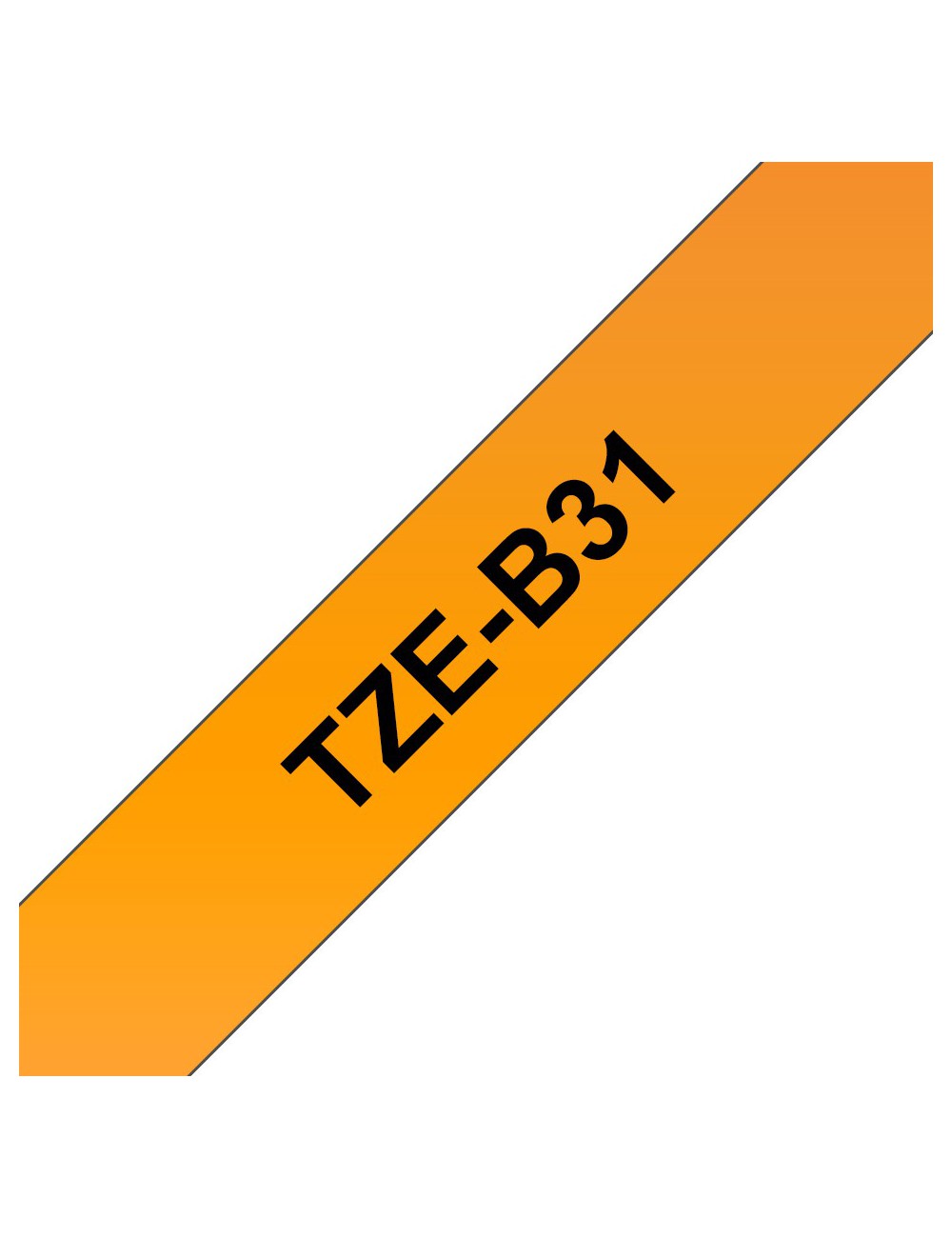 Brother TZE-B31 nastro per etichettatrice Nero su arancione fluorescente