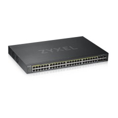 Zyxel GS1920-48HPV2 Géré Gigabit Ethernet (10 100 1000) Connexion Ethernet, supportant l'alimentation via ce port (PoE) Noir