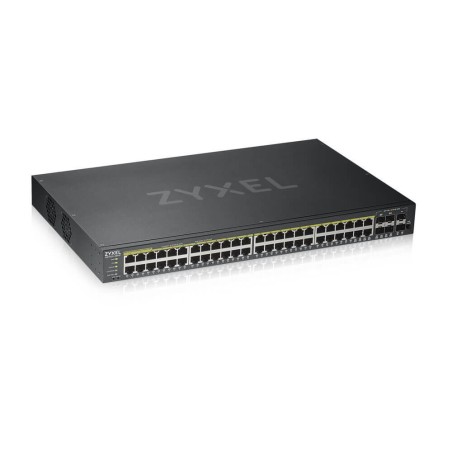 Zyxel GS1920-48HPV2 Géré Gigabit Ethernet (10 100 1000) Connexion Ethernet, supportant l'alimentation via ce port (PoE) Noir