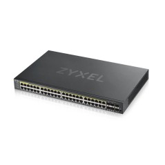 Zyxel GS1920-48HPV2 Géré Gigabit Ethernet (10 100 1000) Connexion Ethernet, supportant l'alimentation via ce port (PoE) Noir