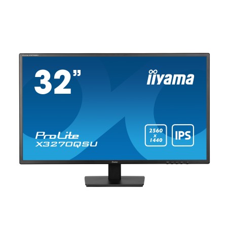 iiyama ProLite X3270QSU-B1 écran plat de PC 80 cm (31.5") 2560 x 1440 pixels Wide Quad HD LED Noir