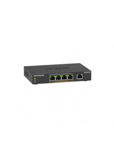 NETGEAR GS305Pv3 Non-géré Gigabit Ethernet (10 100 1000) Connexion Ethernet, supportant l'alimentation via ce port (PoE) Noir