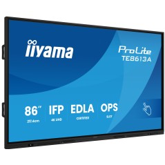 iiyama TE8613A-B2AG Écran d'affichage dynamique En forme de kiosk 2,17 m (85.6") Wifi 500 cd m² 4K Ultra HD Noir Écran tactile