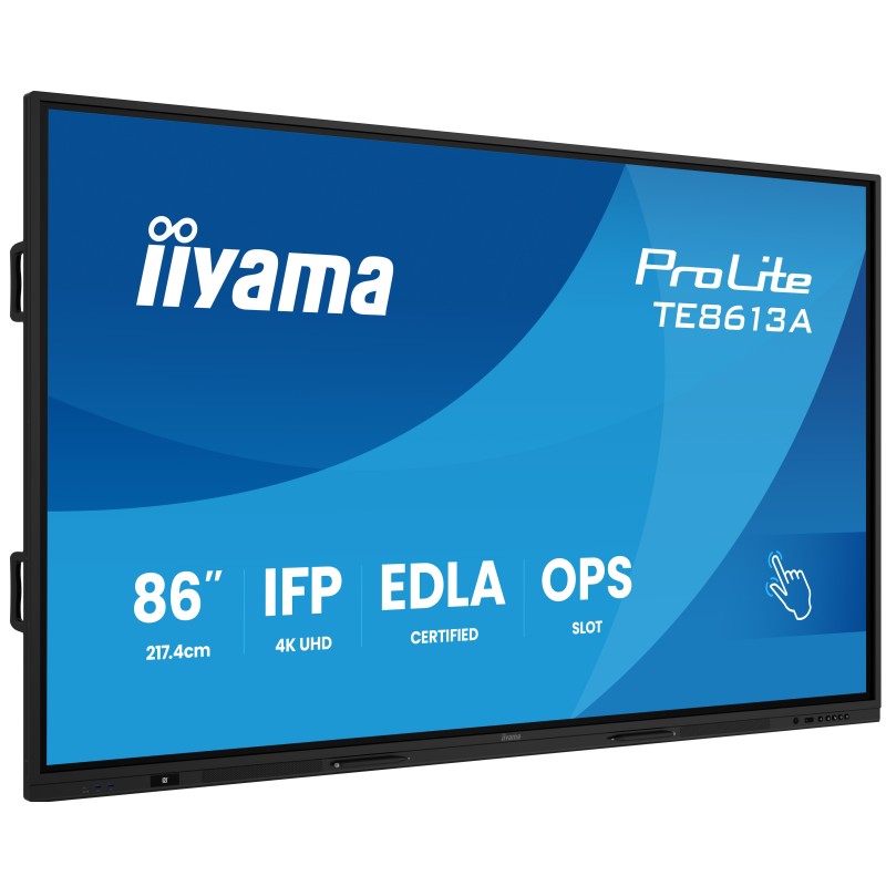 iiyama TE8613A-B2AG Écran d'affichage dynamique En forme de kiosk 2,17 m (85.6") Wifi 500 cd/m² 4K Ultra HD Noir Écran tactile iiyama TE8613A-B2AG Écran d'affichage dynamique En forme de kiosk 2,17 m (85.6") Wifi 500 cd/m² 4K Ultra HD Noir Écran tactile