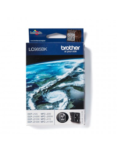 Brother LC985BK cartucho de tinta 1 pieza(s) Original Negro