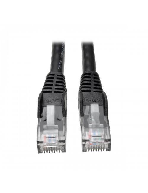 Tripp Lite N201-003-BK Cable Ethernet (UTP) Patch Moldeado Snagless Cat6 Gigabit (RJ45 M M), Negro, 0.91 m [3 pies]