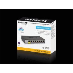 NETGEAR GS108T Géré L2 Gigabit Ethernet (10 100 1000) Gris