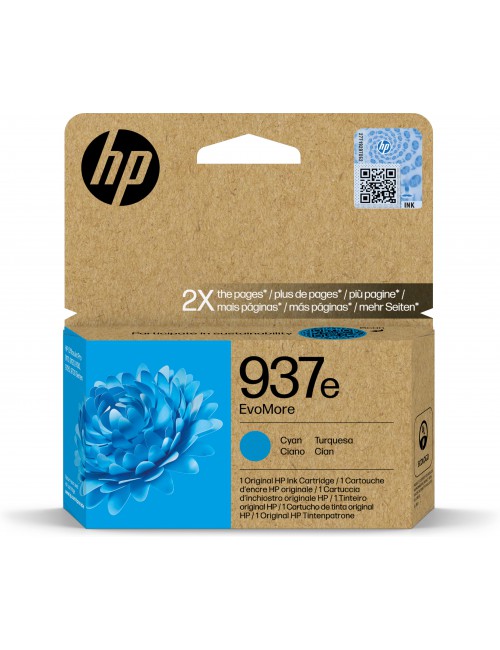 HP 937e Cartouche d’encre authentique Cyan EvoMore