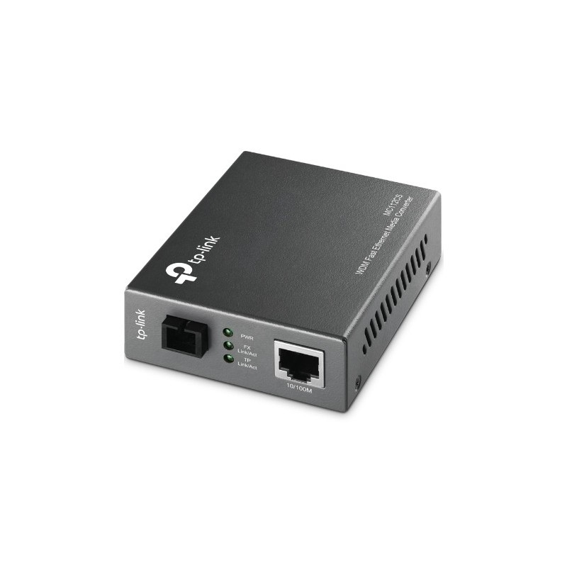 TP-Link MC112CS convertisseur de support réseau 100 Mbit/s Monomode Noir TP-Link MC112CS convertisseur de support réseau 100 Mbit/s Monomode Noir