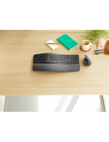 Logitech K860 for Business tastiera Ufficio Bluetooth AZERTY Francese Grafite