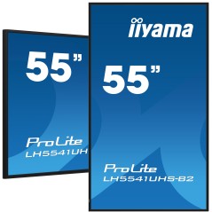 iiyama LH5541UHS-B2 Écran d'affichage dynamique En forme de kiosk 138,7 cm (54.6") LCD 500 cd m² 4K Ultra HD Noir Intégré dans