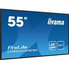 iiyama LH5541UHS-B2 Écran d'affichage dynamique En forme de kiosk 138,7 cm (54.6") LCD 500 cd m² 4K Ultra HD Noir Intégré dans