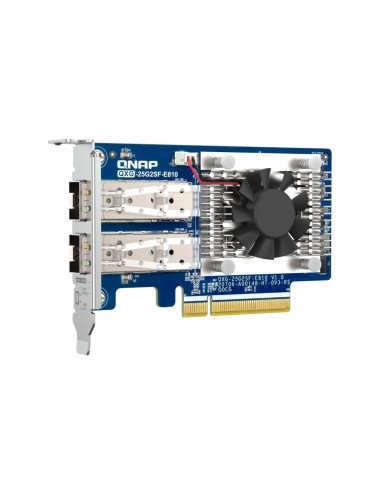 QNAP QXG-25G2SF-E810 carte réseau Interne Fibre 25000 Mbit s