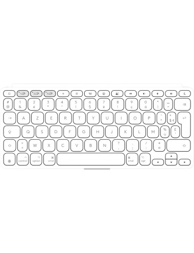 Logitech Keys-To-Go 2 clavier Universel Bluetooth AZERTY Français Blanc