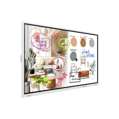 Samsung WM85FX tableau blanc interactif 2,16 m (85") 3840 x 2160 pixels Écran tactile Gris, Blanc HDMI