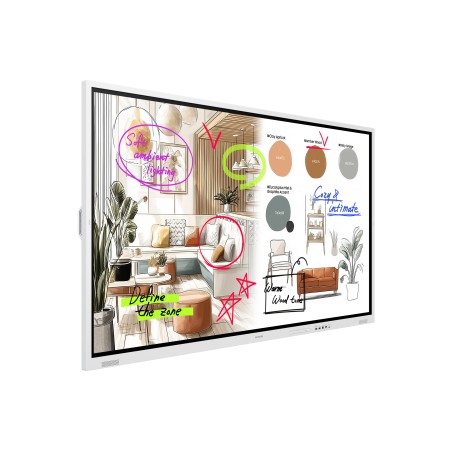 Samsung WM85FX tableau blanc interactif 2,16 m (85") 3840 x 2160 pixels Écran tactile Gris, Blanc HDMI