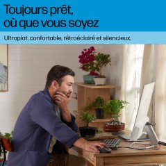 HP Clavier filaire rétroéclairé multi-appareil 405