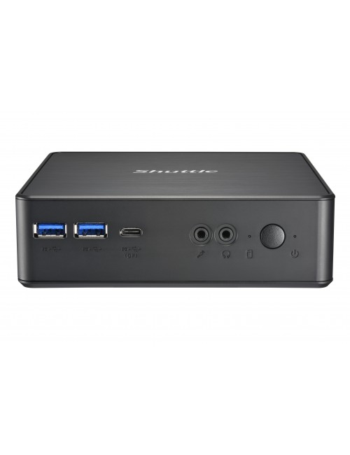 Shuttle XPC Nano PC NC40U, Intel Celeron 7305U, 1x HDMI, 1x DP,1xUSB-C DP, 6x USB3.2, 1x 2.5" bay, 2x M.2, 1x LAN, RAID,