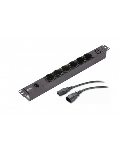 APC EPDU1010B-SCH unità di distribuzione dell'energia (PDU) 7 presa(e) AC 1U Nero