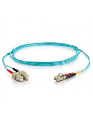 C2G 85531 câble InfiniBand et à fibres optiques 1 m LC SC OFNR Turquoise