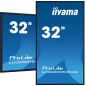 iiyama LH3260HS-B1AG Écran d'affichage dynamique Carte A numérique 80 cm (31.5") LED Wifi 500 cd/m² Full HD Noir Intégré dans iiyama LH3260HS-B1AG Écran d'affichage dynamique Carte A numérique 80 cm (31.5") LED Wifi 500 cd/m² Full HD Noir Intégré dans