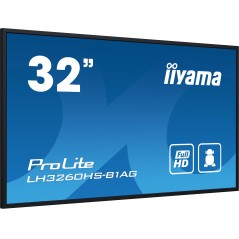 iiyama LH3260HS-B1AG Écran d'affichage dynamique Carte A numérique 80 cm (31.5") LED Wifi 500 cd m² Full HD Noir Intégré dans