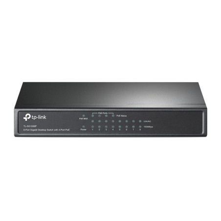 TP-Link TL-SG1008P Géré Gigabit Ethernet (10 100 1000) Connexion Ethernet, supportant l'alimentation via ce port (PoE) Gris