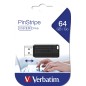 Verbatim Micro-clé USBPinStripe de 64 Go - noire Verbatim Micro-clé USBPinStripe de 64 Go - noire