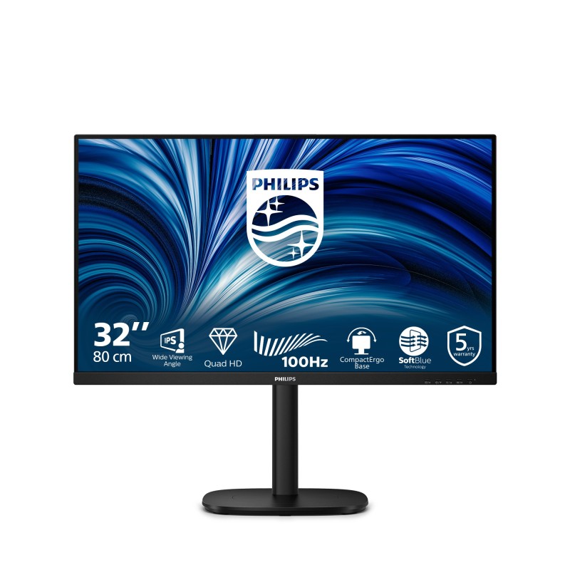 Philips 3000 series 32B2N3500/00 écran plat de PC 80 cm (31.5") 2560 x 1440 pixels Quad HD LCD Noir Philips 3000 series 32B2N3500/00 écran plat de PC 80 cm (31.5") 2560 x 1440 pixels Quad HD LCD Noir