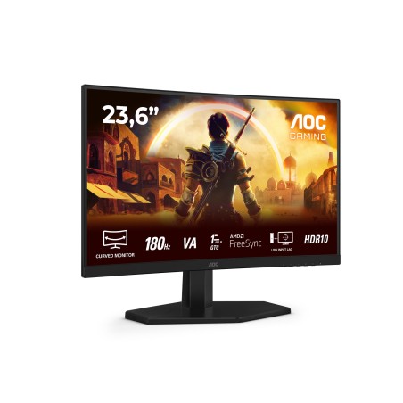 AOC G4 C24G42E écran plat de PC 59,9 cm (23.6") 1920 x 1080 pixels Full HD LED Noir, Rouge