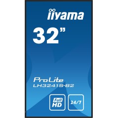 iiyama LH3241S-B2 Écran d'affichage dynamique En forme de kiosk 80 cm (31.5") LED 350 cd m² Full HD Noir 24 7