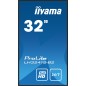iiyama LH3241S-B2 Écran d'affichage dynamique En forme de kiosk 80 cm (31.5") LED 350 cd/m² Full HD Noir 24/7
