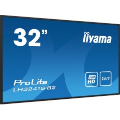 iiyama LH3241S-B2 Écran d'affichage dynamique En forme de kiosk 80 cm (31.5") LED 350 cd m² Full HD Noir 24 7