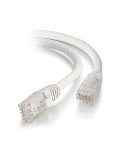 C2G Cable de conexión de red de 3 m Cat5e sin blindaje y con funda (UTP), color blanco