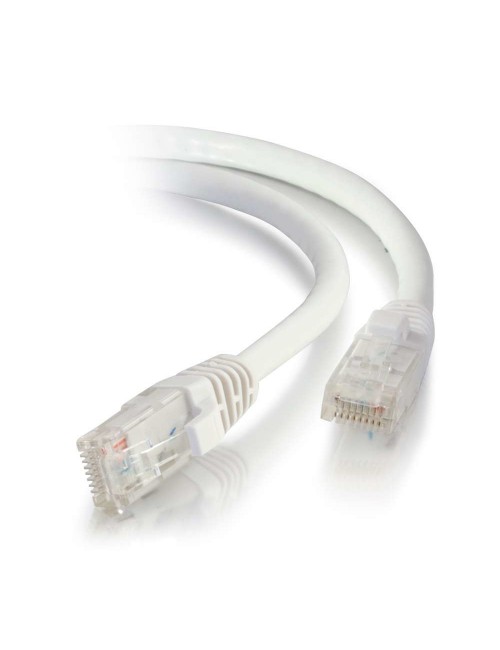 C2G Cable de conexión de red de 3 m Cat5e sin blindaje y con funda (UTP), color blanco