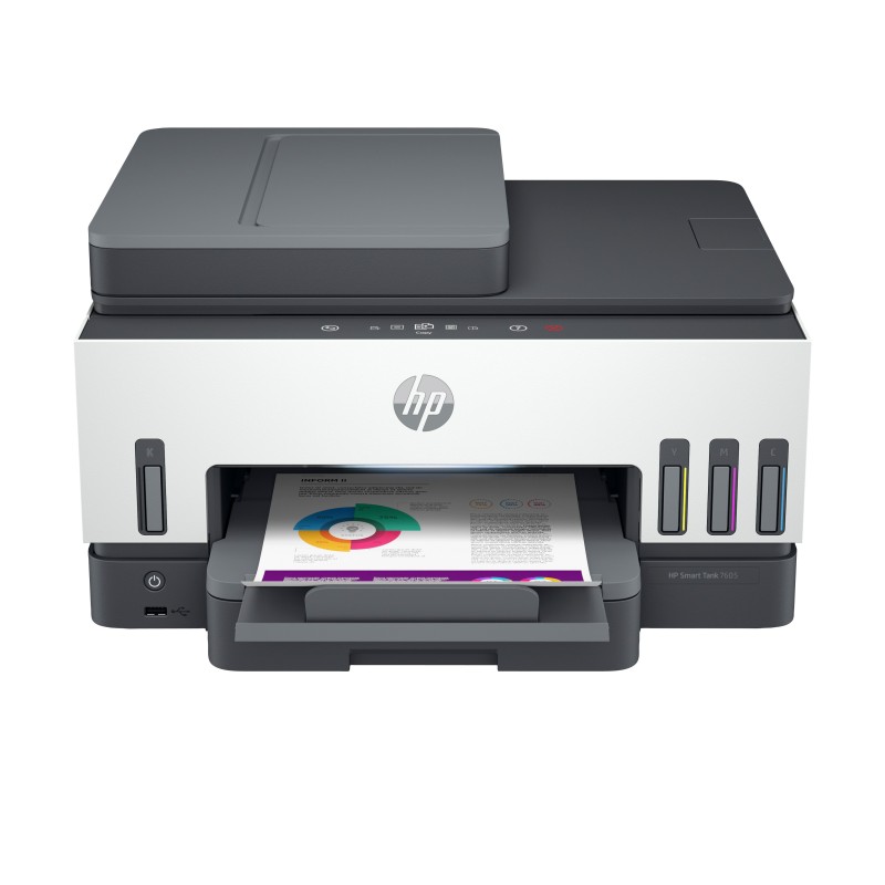 HP Smart Tank 7605 Sans fil All-in-One Couleur Imprimante, Impression recto-verso copieur, scanner HP Smart Tank 7605 Sans fil All-in-One Couleur Imprimante, Impression recto-verso copieur, scanner