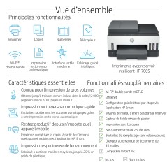 HP Smart Tank 7605 Sans fil All-in-One Couleur Imprimante, Impression recto-verso copieur, scanner