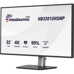 iiyama ProGraphic HB3201UHSNP-B1 écran plat de PC 80 cm (31.5") 3840 x 2160 pixels 4K Ultra HD Noir