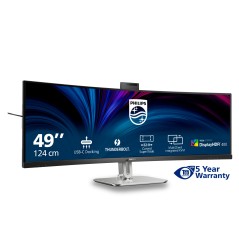 Philips 49B2U6903CH 00 écran plat de PC 124 cm (48.8") 5120 x 1440 pixels Dual QHD LCD Gris