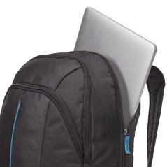 Case Logic Prevailer PREV-217 Black Midnight sac à dos Sac à dos normal Noir Polyester