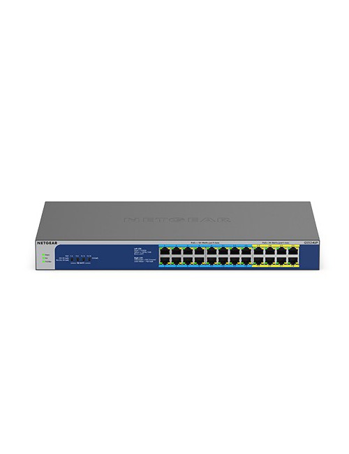 NETGEAR GS524UP Non-géré Gigabit Ethernet (10 100 1000) Connexion Ethernet, supportant l'alimentation via ce port (PoE) Gris