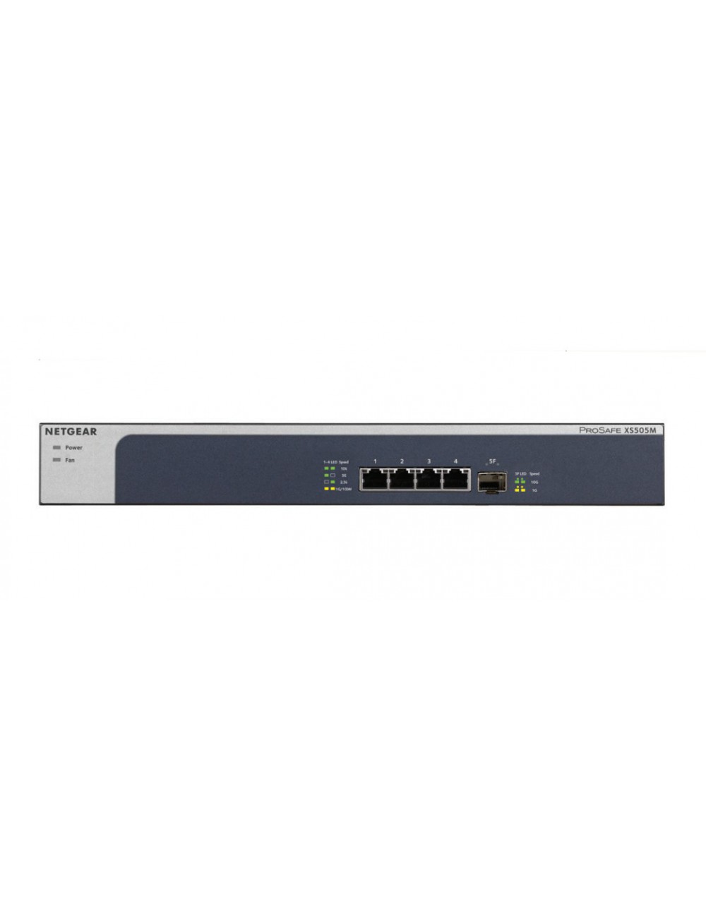 NETGEAR XS505M Non-géré 10G Ethernet (100 1000 10000) Gris, Argent