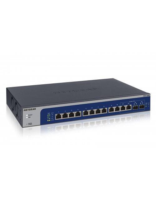 NETGEAR XS512EM Géré L2 10G Ethernet (100 1000 10000) 1U Bleu, Gris