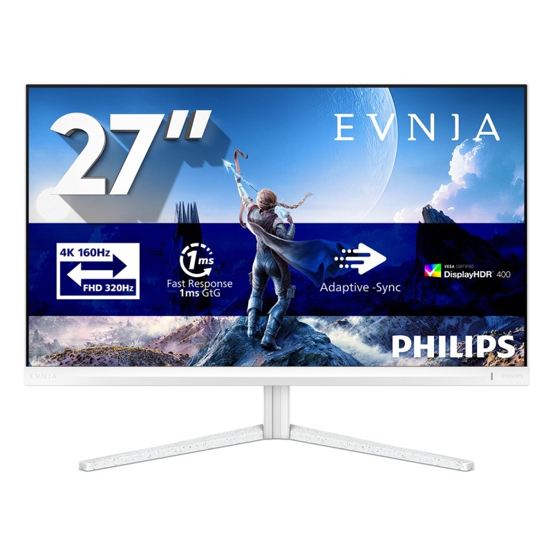 Philips Evnia 5000 écran plat de PC 68,6 cm (27") 3840 x 2160 pixels 4K Ultra HD LCD Blanc