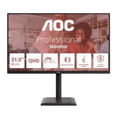 AOC E4 Q32E4U écran plat de PC 80 cm (31.5") 2560 x 1440 pixels Quad HD LED Noir