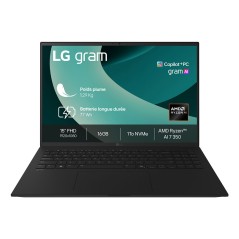 LG Gram 15Z80T Copilot+ PC AMD Ryzen AI 7 350 Ordinateur portable 39,6 cm (15.6") Full HD 16 Go LPDDR5x-SDRAM 1 To SSD Wi-Fi 6E
