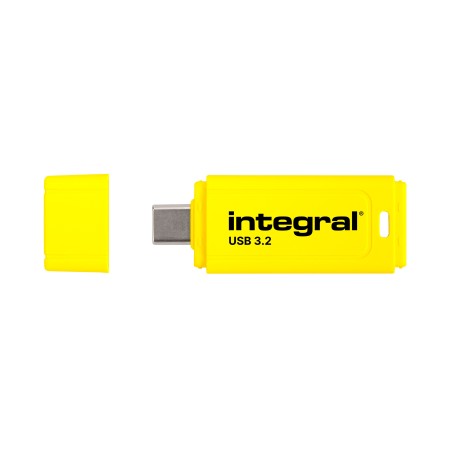 Integral Neon-C INFD128GBNEONCYL3.2 lecteur USB flash 128 Go USB Type-C 3.2 Gen 1 (3.1 Gen 1) Noir