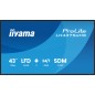 iiyama LH4375UHS-B2AG Écran d'affichage dynamique Écran plat de signalisation numérique 108 cm (42.5") LCD Wifi 500 cd/m² 4K