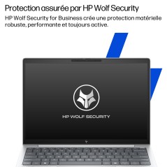 HP EliteBook 8 G1a Wolf Pro Security Edition AMD Ryzen AI 5 230 Ordinateur portable 40,6 cm (16") WUXGA 16 Go DDR5-SDRAM 512 Go